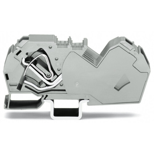 2-conductor through terminal block, 35 mm&sup2;, with integrated end plate, gray