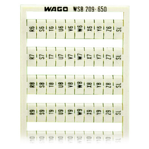 WSB marking card, as card, MARKED, white