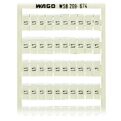 WSB marking card, as card, MARKED, white