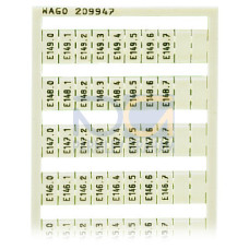WSB marking card, as card, MARKED, white