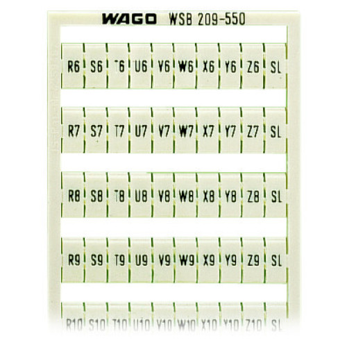 WSB marking card, as card, MARKED, white