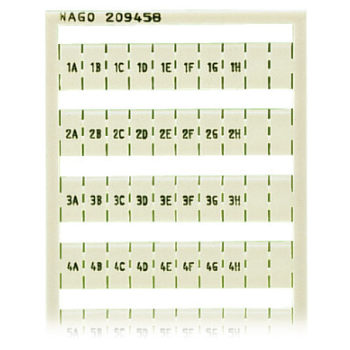 WSB marking card, as card, MARKED, white