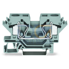 2-conductor through terminal block, 10 mm&sup2;, suitable for Ex e II applications, light gray