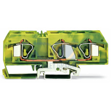 3-conductor ground terminal block, 16 mm&sup2;, center marking, green-yellow