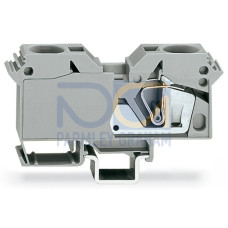 2-conductor through terminal block, 35 mm&sup2;, suitable for Ex e II applications, light gray