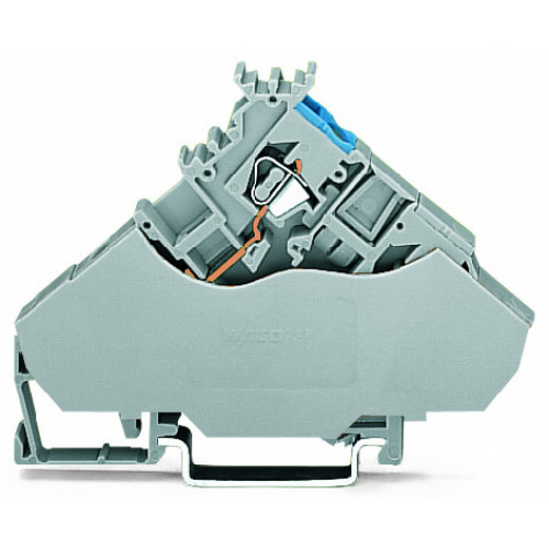 2-conductor actuator supply terminal block, with colored conductor entries, 2.5 mm&sup2;, gray