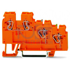 3-conductor sensor/actuator terminal block, with colored conductor entries, 2.5 mm&sup2;, orange