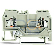 2-conductor through terminal block, 1.5 mm&sup2;, suitable for Ex e II applications, light gray