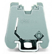 Screwless end stop, 6 mm wide, for WMB markers, gray