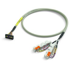 System cable, for WAGO-I/O-SYSTEM, 753 Series, 2 x 16 digital inputs or outputs, Length: 2 m, Conduc