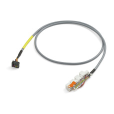System cable, for WAGO-I/O-SYSTEM, 753 Series, 8 digital inputs or outputs, Length: 1 m, Conductor c