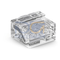 PUSH WIRE&reg; splicing connector, for solid conductors, max. 0.5 mm &Oslash;, transparent