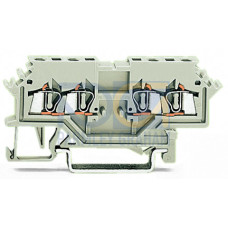 Double potential terminal block, 1.5 mm&sup2;, suitable for Ex e II applications, light gray