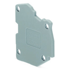 End plate, for modular TOPJOB®S connector, 1.5 mm thick, gray