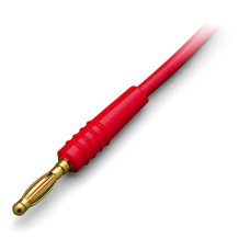 Test plug, 2 mm Ø, with 500 mm cable, red