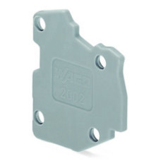 End plate, for modular TOPJOB®S connector, 1.5 mm thick, gray