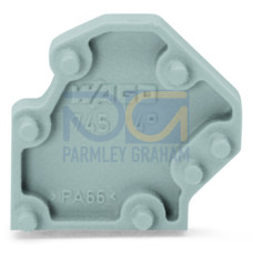 Spacer, for extending the pin spacing, 2.5 mm thick, gray