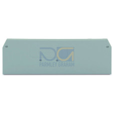 End and intermediate plate, 2 mm thick, gray