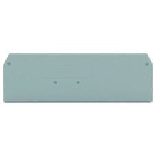 End and intermediate plate, 2 mm thick, gray