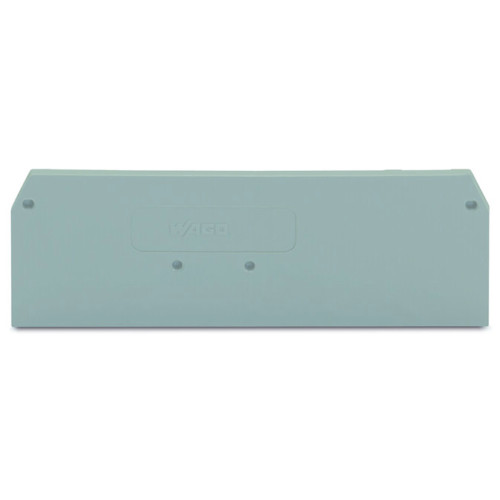 End and intermediate plate, 2 mm thick, gray