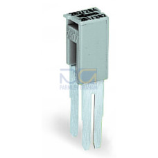 Step-down jumper, from 284/282 to 282/281 series, insulated, gray