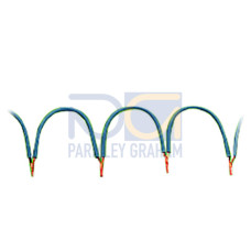 Wire commoning chain, 0.5 mm&sup2;, insulated, gray