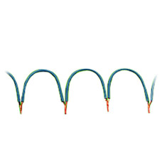 Wire commoning chain, 0.5 mm², insulated, gray