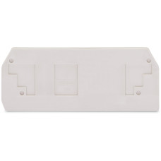 End and intermediate plate, 2.5 mm thick, light gray