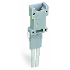 Test plug module, modular, suitable for all WAGO 280 and 780 Series rail-mounted terminal blocks with jumper slots in the current bar, gray