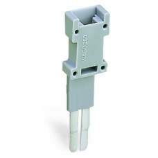 Test plug module, modular, suitable for all WAGO 280 and 780 Series rail-mounted terminal blocks with jumper slots in the current bar, gray