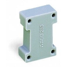 Spacer module, modular, bridging commoned terminal blocks, gray
