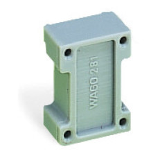 Spacer module, modular, bridging commoned terminal blocks, gray