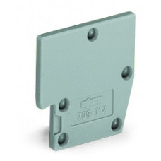 B-type intermediate plate, modular, snaps on 709-310 B-type test plug modules and 709-311 B-type spacer modules, gray