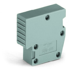 B-type spacer module, modular, e.g., for bridging commoned terminal blocks, gray