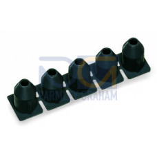 Insulation stop, 0.25 mm&sup2;, 5 pieces/strip, dark gray