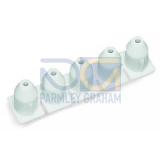 Insulation stop, 0.08 - 0.2 mm&sup2; "s" (0.14 mm&sup2; "f-st"), 5 pieces/strip, white