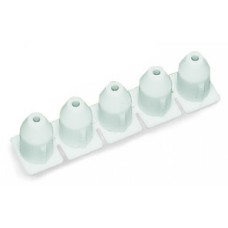 Insulation stop, 0.08 - 0.2 mm "s" (0.14 mm "f-st"), 5 pieces/strip, white
