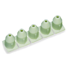 Insulation Stop, 0.25 - 0.5 mm 5 Pieces/Strip Light Gray