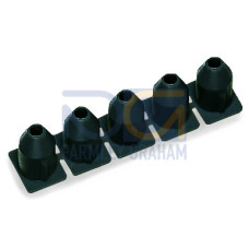 Insulation stop, 0.75 - 1.5 mm&sup2;, 5 pieces/strip, dark gray