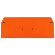 End and intermediate plate, 2.5 mm thick, orange