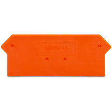 End and intermediate plate, 2.5 mm thick, orange