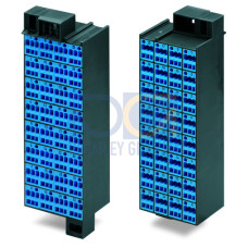 Matrix patchboard, 32-pole, Marking 33-64, blue/dark gray