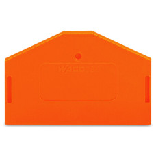 End and intermediate plate, 2.5 mm thick, orange