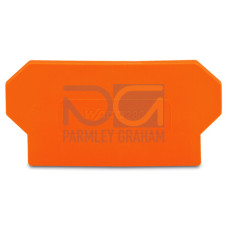 Separator plate, 2 mm thick, oversized, orange