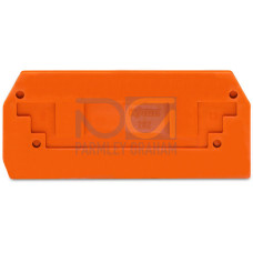 End and intermediate plate, 2.5 mm thick, orange