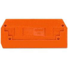 End and intermediate plate, 2.5 mm thick, orange
