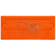 Separator plate, 2 mm thick, oversized, orange