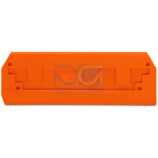 End and intermediate plate, 2.5 mm thick, orange