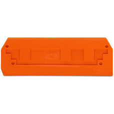 End and intermediate plate, 2.5 mm thick, orange