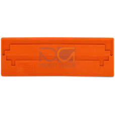 Separator plate, 2 mm thick, oversized, orange